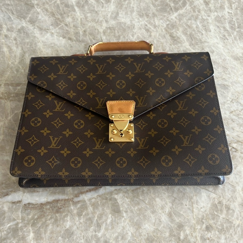 LOUIS VUITTON Monogram Serviette Conseiller M53331 Briefcase Document Holder Bag